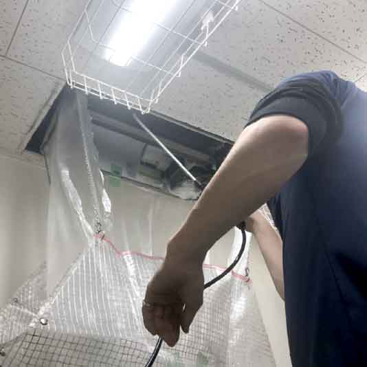 天カセエアコン洗浄 分解洗浄